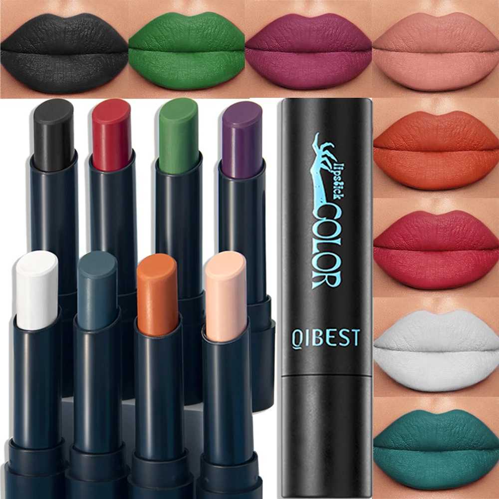 8 Colors Gothic Matte Lipstick Non Stick Vampire Velvet Lip Cream Witchy Dark Lip Gloss All Day Wear Waterproof Lip Stain Maekup W251027