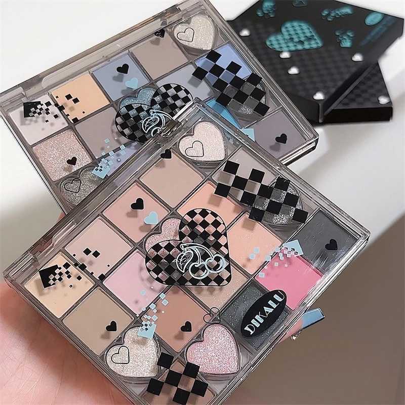 DIKALU Black Honey Eyeshadow Tray Matte Pearl Glitter Earth Multicolor Smoky BlushXJ251027