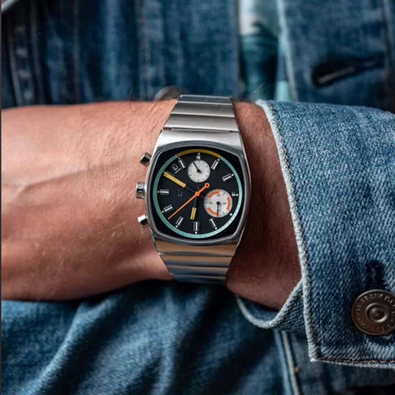 CILOA Mens highend watch Wormhole concept mens sports fashion square large dial 251024