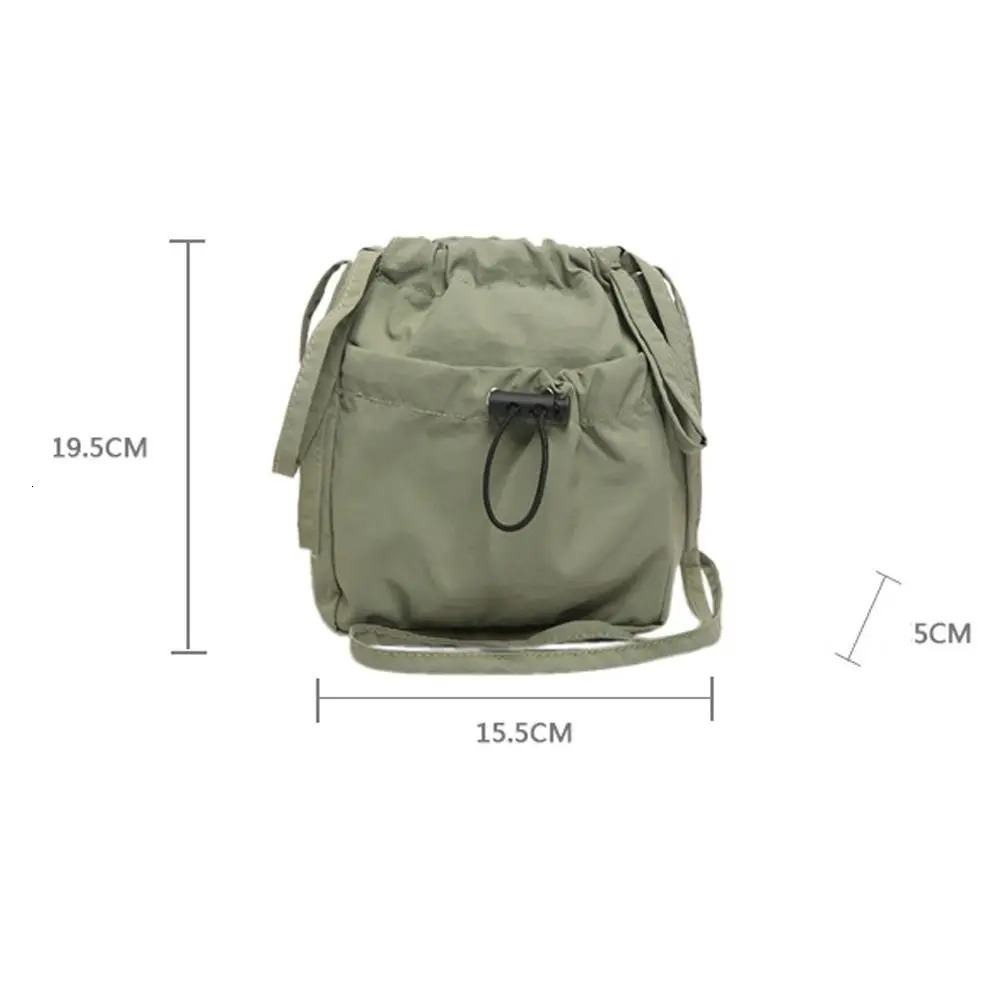 Large Capacity Women Shoulder Bag Simple Versatile Reusable Tote Bags Cell Phone Purse Pouch Drawstring Crossbody Bag 251027