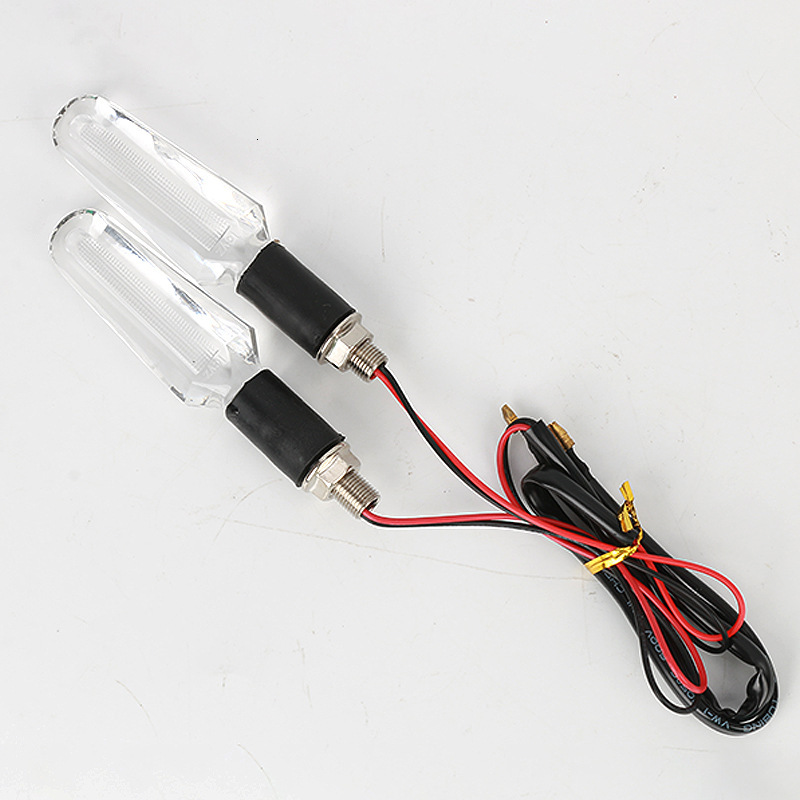 LED Crystal Turn Signal Motorcycle Electric Vehicle Modified Light 12V Universal
