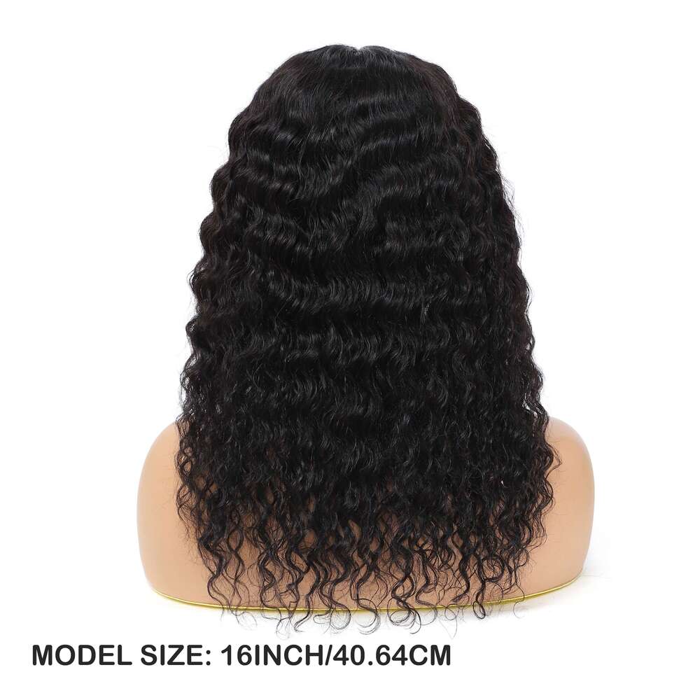 150% Density Deep Wave Human Front Wig 4X1 Lace Closure - Natural Color Voluminous Curly For, Elegant Style For Everyday & Special Ocns, Versatile Hai