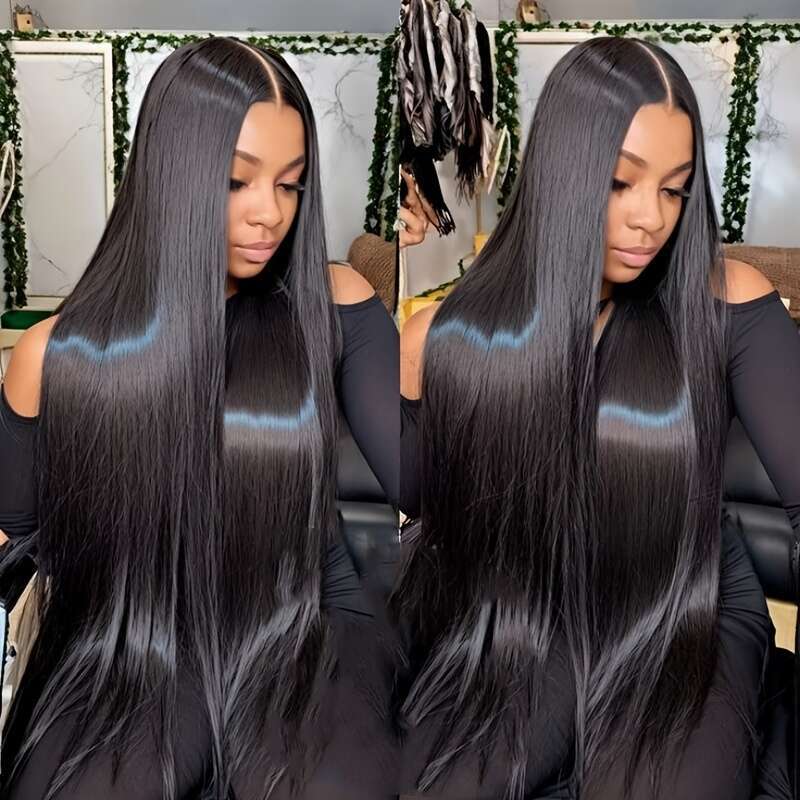 5X5 HD Lace Closure 250 Density Put On Go Glueless Bone Brazilian Human Plucked Pre Cut With Baby Hair Bleached Knots 3S Ready To Silky Straight Wigs 