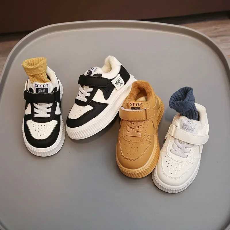 Childrens Sneakers Autumn Winter Boys Sport Shoes Girls Comfy Thicken Warm Velet Lined Casual Shoes Toddler Nonslip Footwear S251027