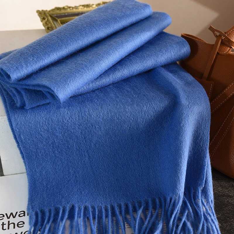 Wool Winter Scarf For Wen Long Warm Cashmere Scarves Hijab Solid Lady Shawl Wrap Fa Pashmina Bandana Scarfs NewW251027
