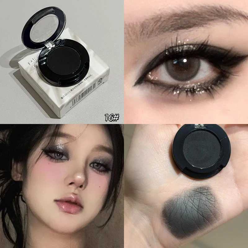 Single Klein Blue Smoked Blue Eye Shadow Palette Gothic Red Pigments Smoked Eye Makeup White Lying Silkworm Eyeshadow EyelinerXJ251027