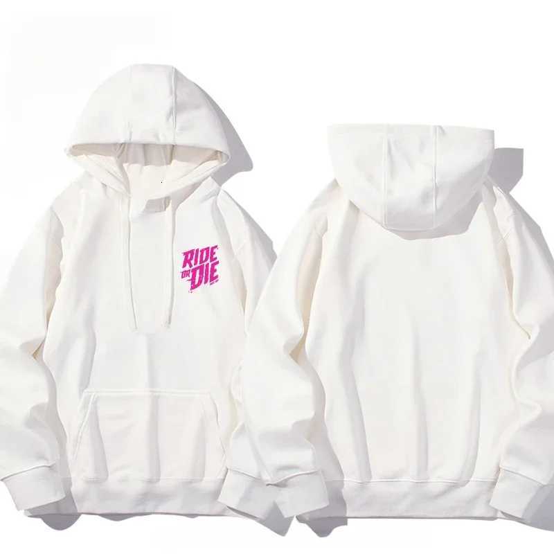 Muc Off Ride or Die sweatshirt print mens autumn and winter hooded sweatshirt mens and womens casual and stylish hooded top W251027
