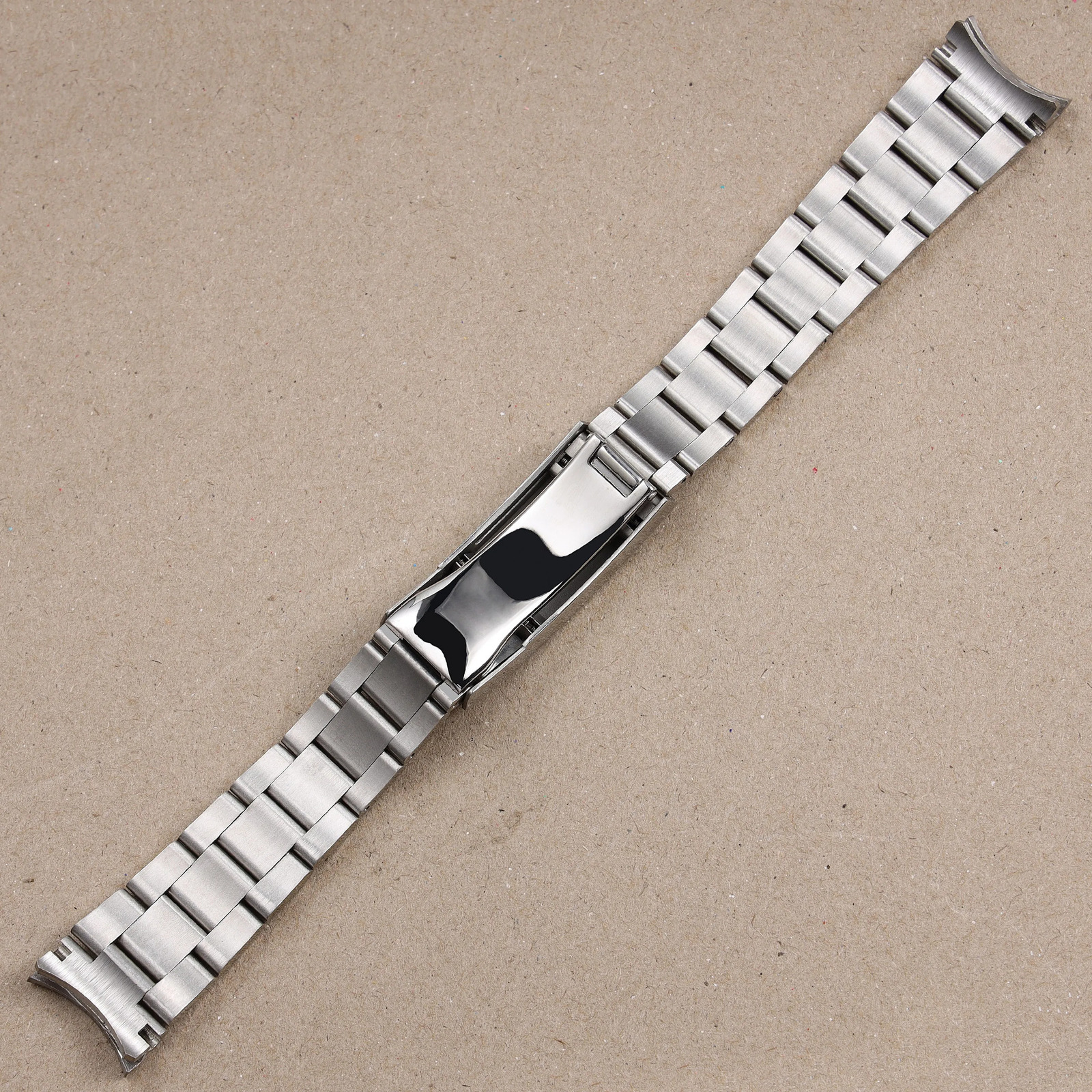 20 21mm matte polished silver stainless steel watchband for Rolex Submariner GMT Daytona Strap wrist bracelet folding clasp 251024