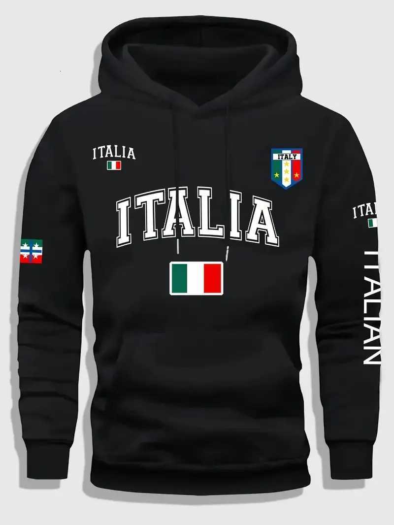 The new mens hoodie for Spring and Autumn 2025 features a casual fashionable soft and comfortable 3D letter pattern print W251027