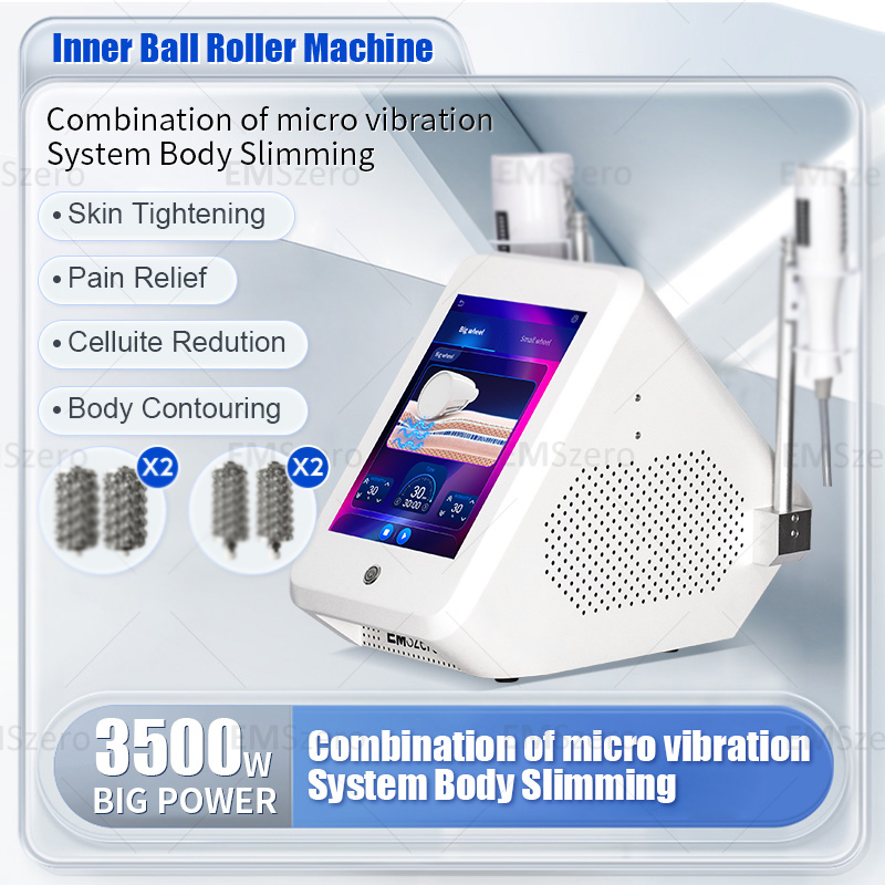 EMS Vacuum Inner Ball Roller 360 Degree Rolling Cellulite Massage Weights Loss Machine Body Muscle Body Slimming Fat Removal