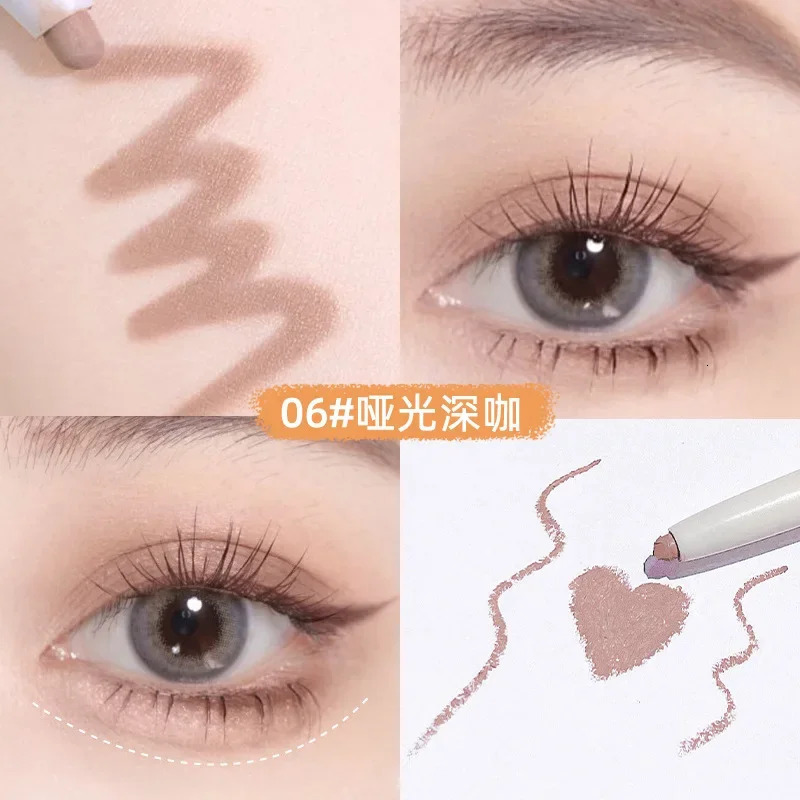 Brown Lying Silkworm Eyeliner Pen Ultra Thin Smooth Lower Eyelash Eyes Liner Pencils Matte Glitter Waterproof Eye Makeup Tools 251027