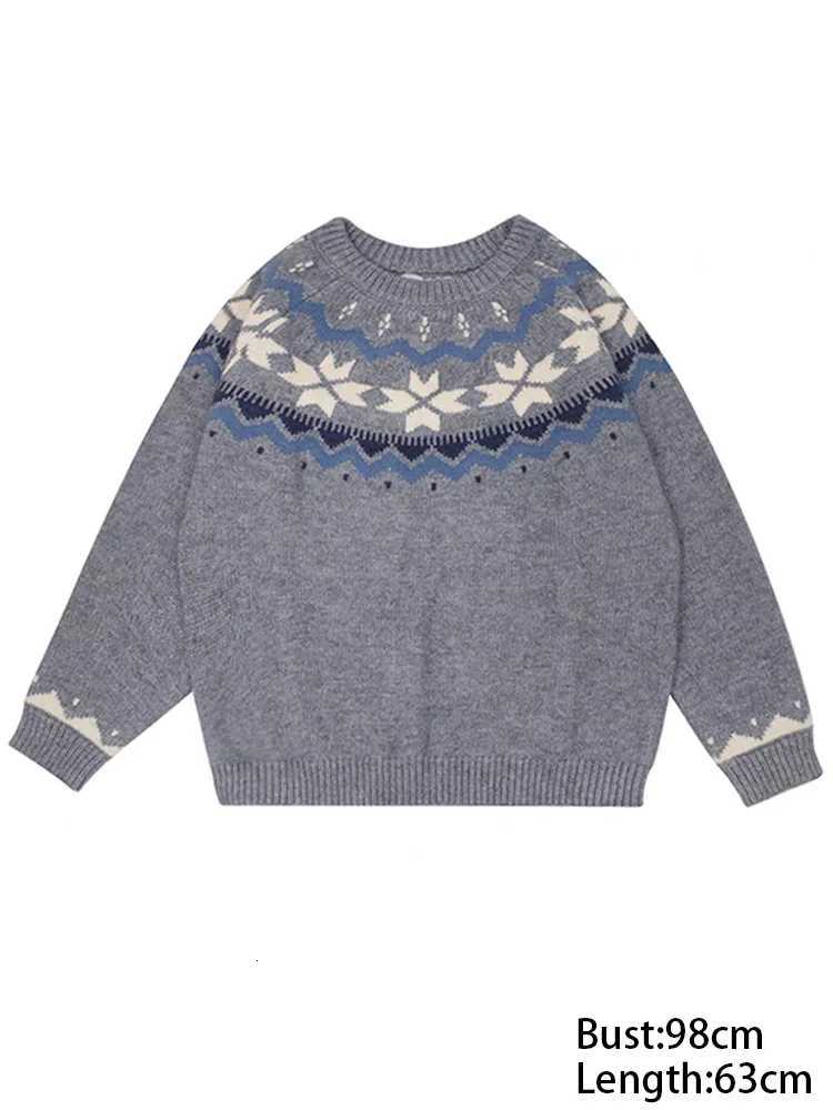 New Autumn Winter Printing Pullovers Knitted Sweater Women Casual Loose Long Sleeve Womens Sweaters Fashion Winter ClothesT251027