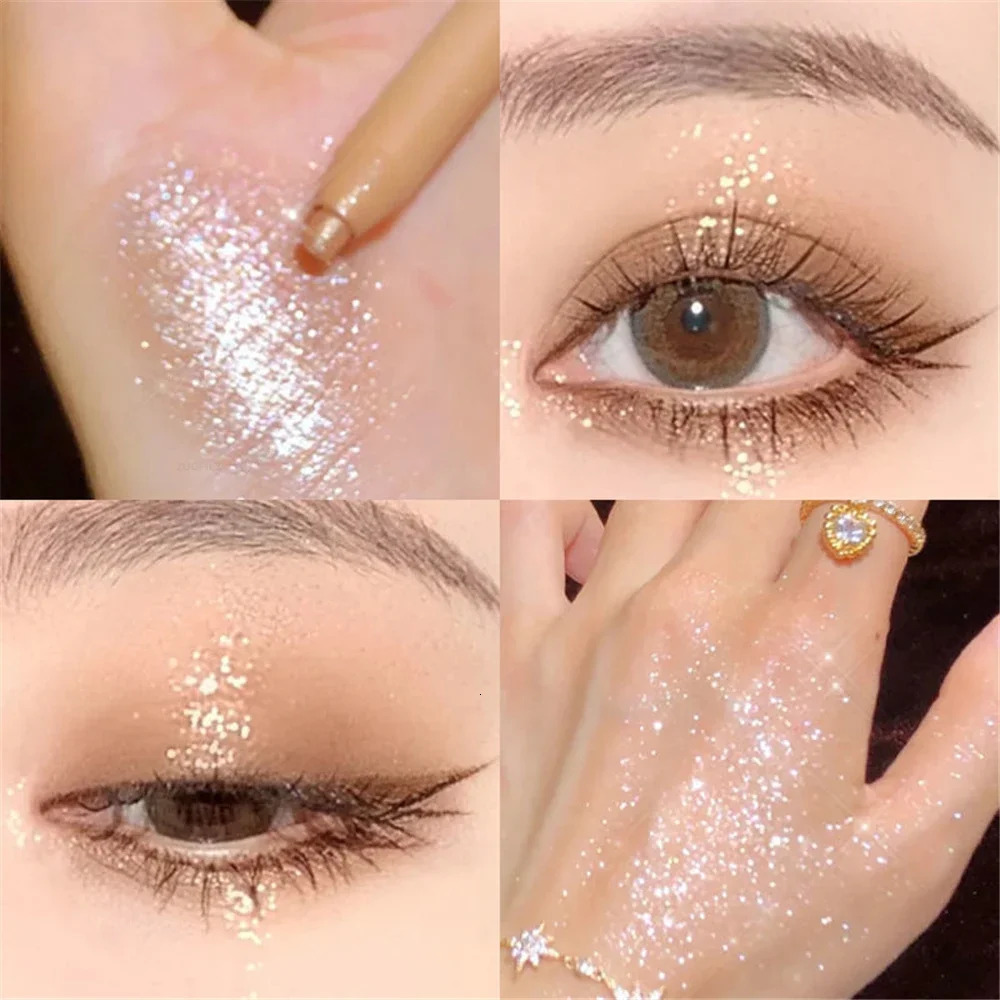 Sweet Mint Lying Silkworm Pencil Galaxy Glitter Eyeshadow Pen Longlasting Waterproof Shiny Eyeliner Outline Pen Stick Makeup 251027