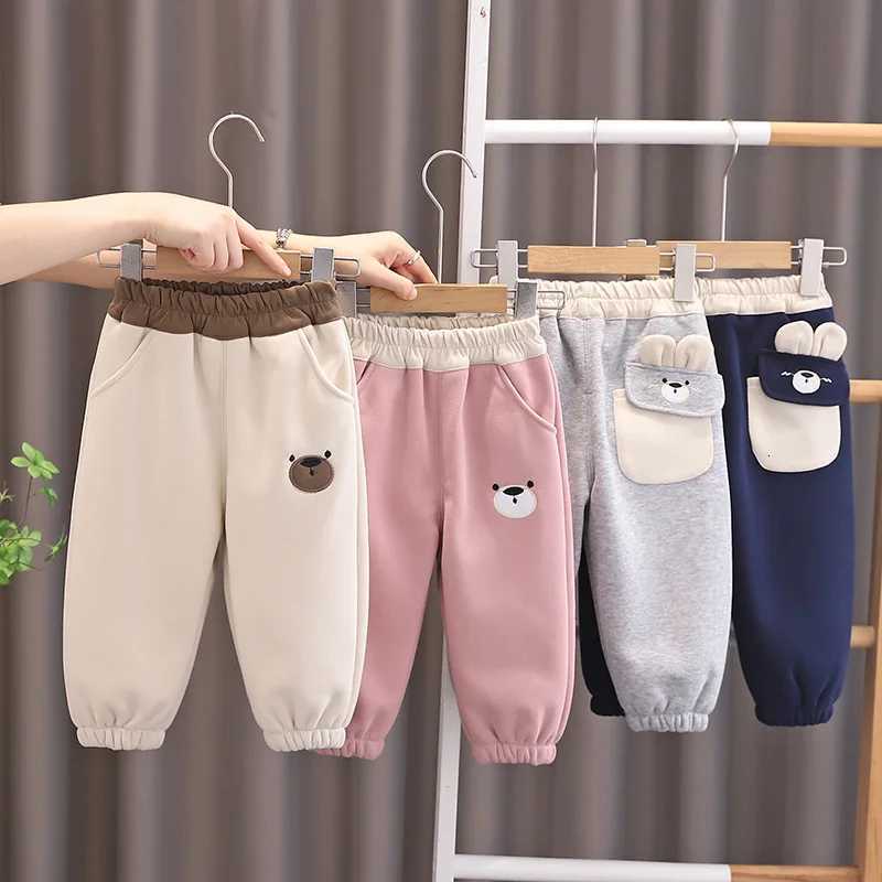 New Autumn Winter Baby Girls Clothes Kids Trousers Children Boys Thick Pants Fashion Toddler Cartoon Costume Infant SportswearT251027
