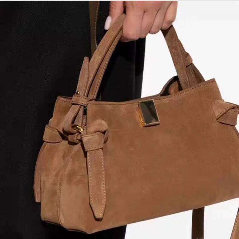 Shoulder Brand Frosted Suede Women's Handbag Fashionable High-End Large-Capacity Commuter Crossbody Tote Bag