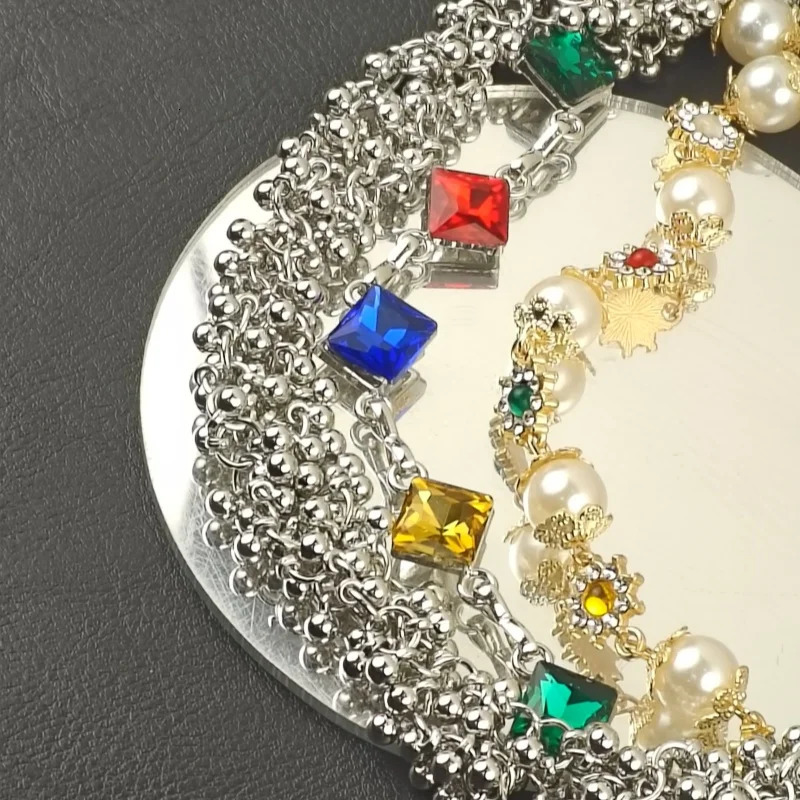 Model Pearl Pants Chain Three Layers Locomotive Chain Fashionable Men And Women Hip Hop Accessories Retro Keychain 251024