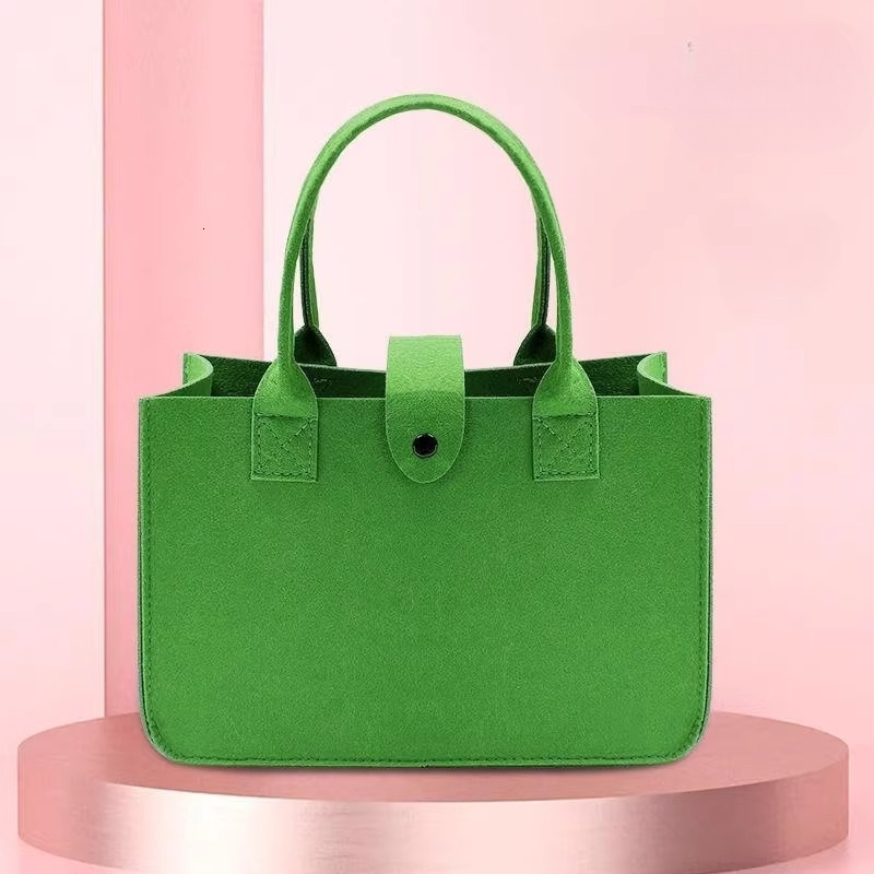 Designer's new colored felt bag, large capacity portable handbag, storage felt bag, gift bag