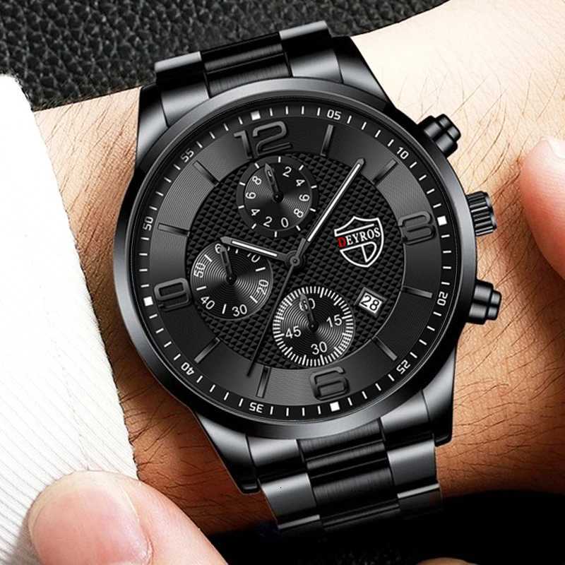 Fashion Mens Watches Luxury Quartz Wristwatch Calendar Men Business Casual Leather Watch Luminous ClockT251027