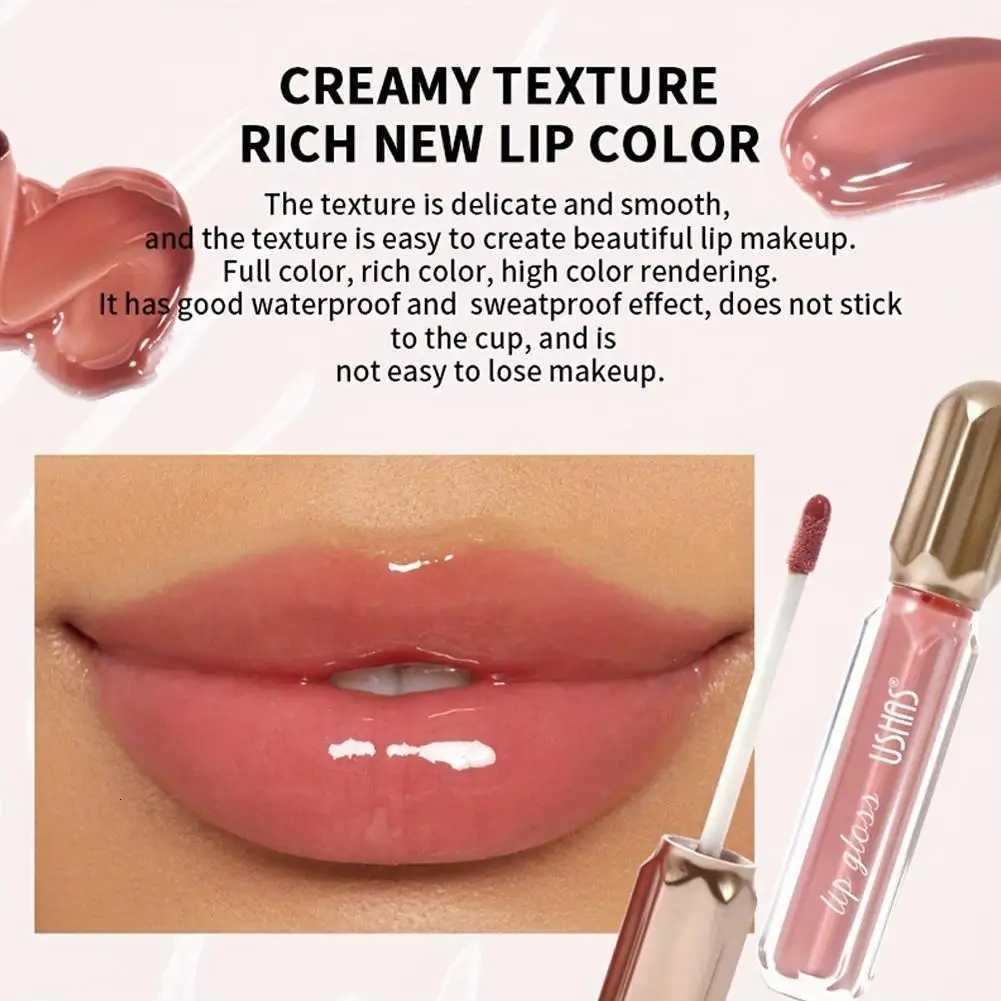 6 Color Mirror Pearl Lip Gloss Waterproof Long Lasting Moisturizing Liquid Lipstick Shimmery Glitter Lip Gloss Women Lip Makeup W251027