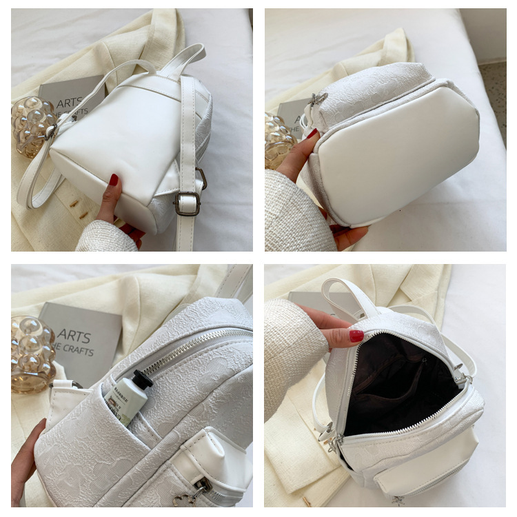 Free shipping designer bag Trendy Crossbody Small Bag for Women Spring New Casual College Style Canvas Bag Jacquard Backpack