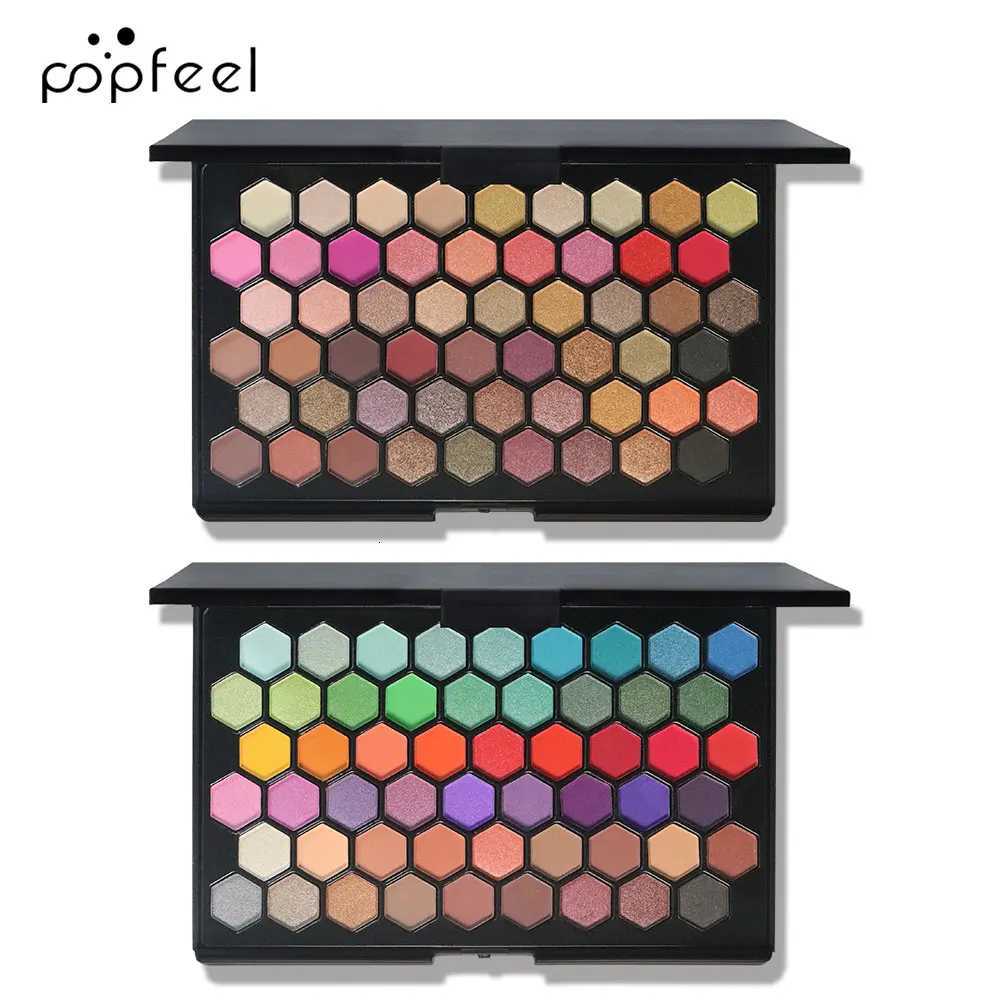 POPFEEL 54 Color Eyeshadow Palette Versatile Earthy Rainbow Shades for Colorful Party MakeupAllinOne Eyeshadow CollectionXJ251027