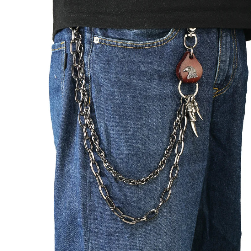 fashion bag chain Gothic keychain mens and womens trouser chains punk hip hop denim waist chain accessories 251023