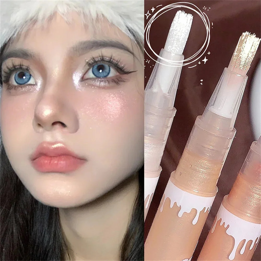 Lying Silkworm Highlighter Pen White Pearl Shiny Diamond Waterproof Lasting Eye Makeup Glitter Brightening Eyeliner Eyeshadow 251027