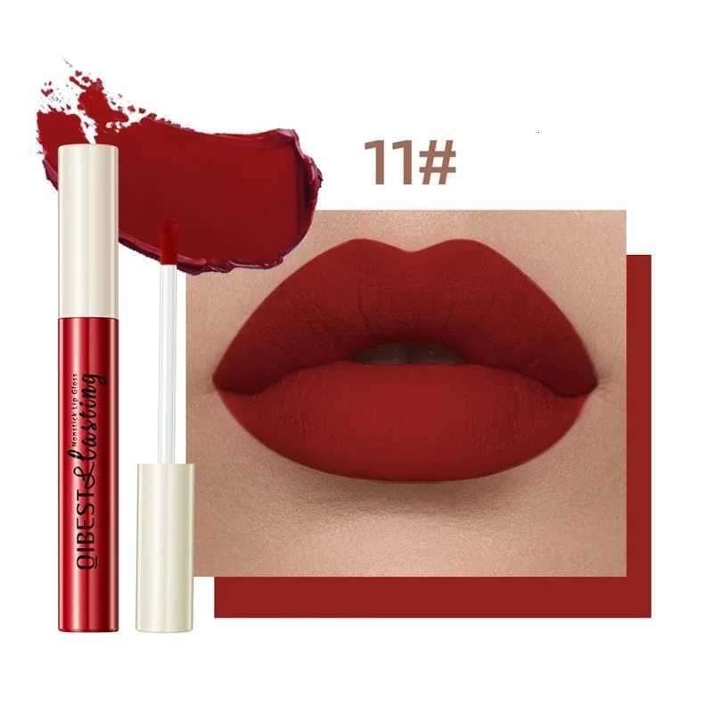 Nude Matte Lip Gloss 24 Colors Longlasting Velvet Lipstick Waterproof Nonstick Cup Sexy Red Dark Lip Tint Makeup Cosmetic W251027