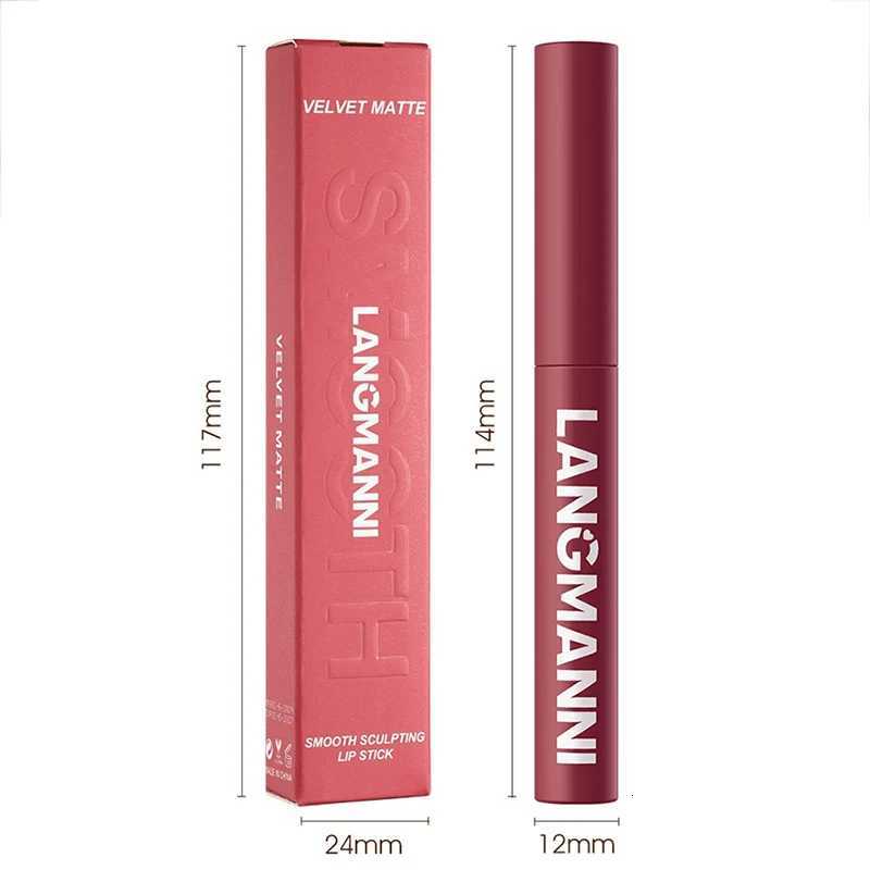 2 Color Matte Lipstick Pencil Waterproof Long Lasting NonStick Cup Lip Stain Tint Cosmetic Nude Lipstick Pen Makeup Cosmetics W251027