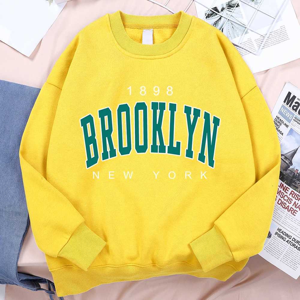 898 Brooklyn New York Printing Clothes Man Pullover Fleece Sweatshirt Fashion Casual Loose Hoody Autumn Cartoon Women Hoodie W251027