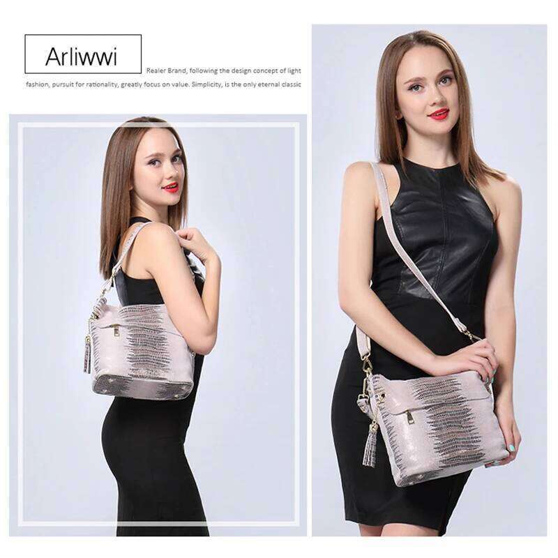 Designer Luxury Genuine Women S Shoulder Handbags Shiny Emed Lady Suede Cowhide Real Leather Bags New Cross Body Bucket Bag