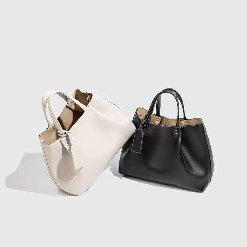 2025 Ruched Big Handbags Designer PU Leather Shoulder High Quality Crossbody Bags Women Bucket Bag Female Clutch