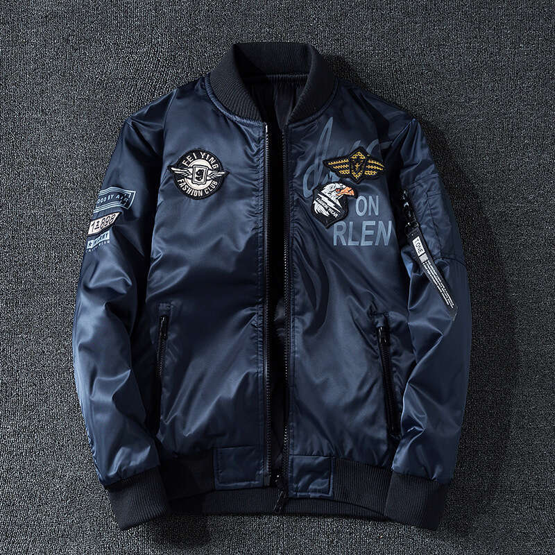 Reversible Jacket 2026 Autumn Winter New Air Force One Style Casual Thick Flight Suit Men's Clothing