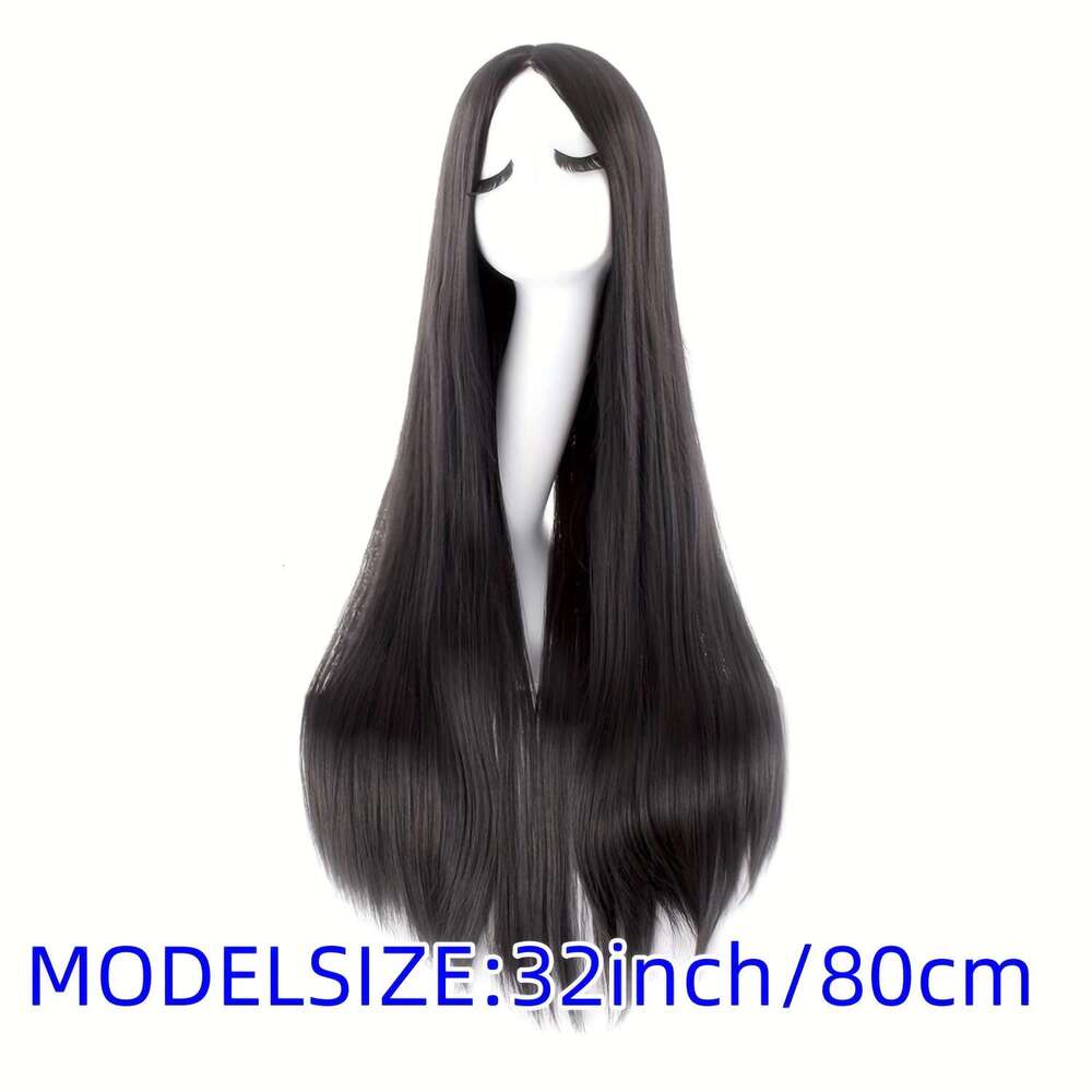Women's Extra 31.5Inch Synthetic Heat-Resistant Vampire Gothic Party Hair, Natural Look Long Straight Wig For Halloween, Cosplay, Everyday - Easy