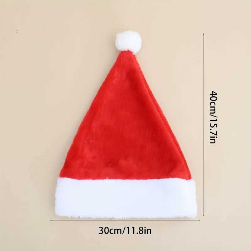 Thick Brimless Christmas Hat With Added Velvet For Adults And Children Christmas Decorations With Long And Short Velvet HatW251027