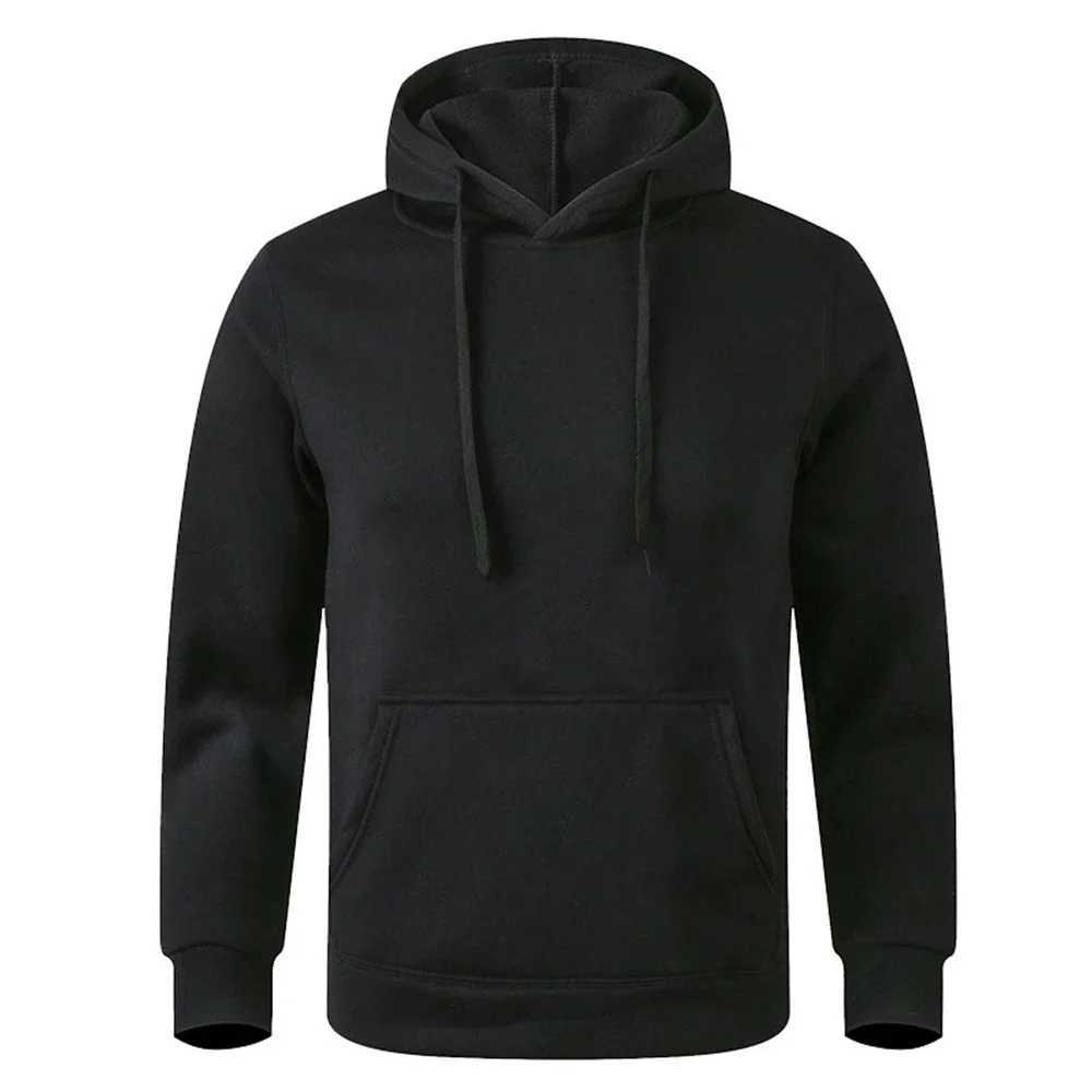 Mens and Womens Warm Sweatshirt Casual Solid Color Streetwear Pullovers Sport Fitness Pocket Hoodies Multi Color W251027