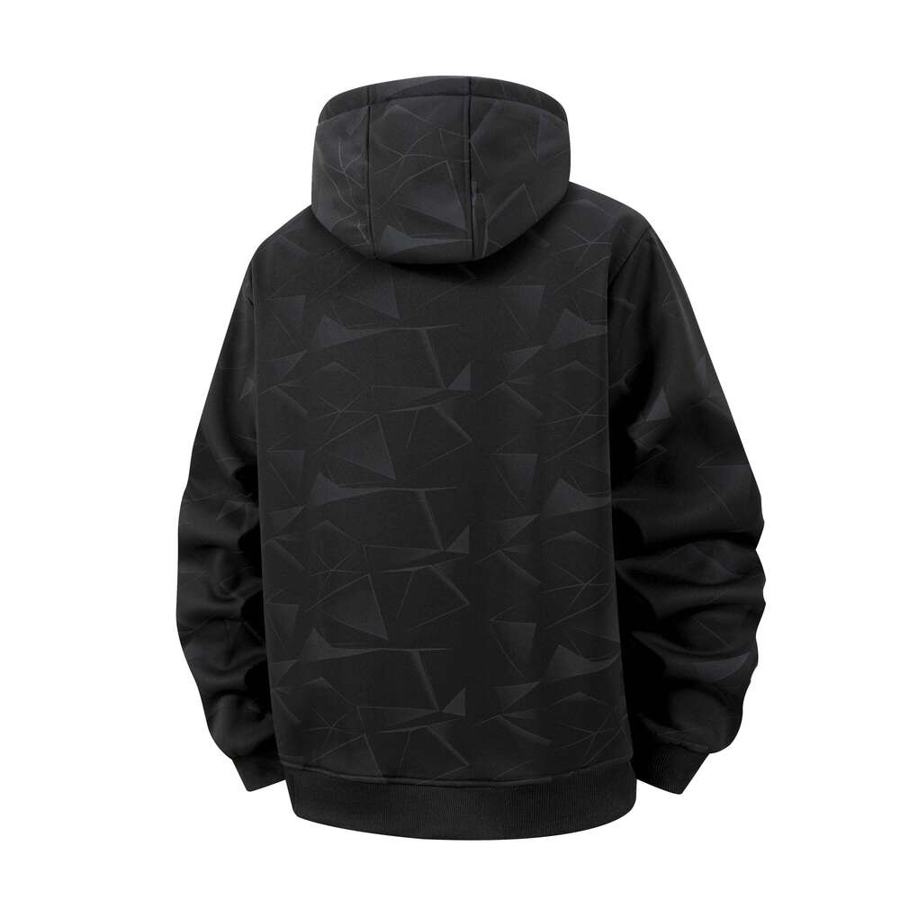 Winter Lambswool Coats Thicken Warm Jackets Long Sleeve Zipper Hoodies Casual Sports Fleece Black Coat Hooded Men Fashion Jacket