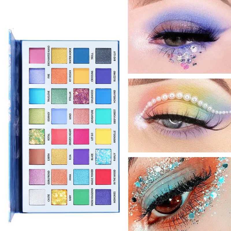 32 Colors Eye Shadow Plate Matte Eyeshadow Waterproof Long Lasting Make Up Pallet Shimmer Fashion Women Beauty Eyes CosmeticsXJ251027