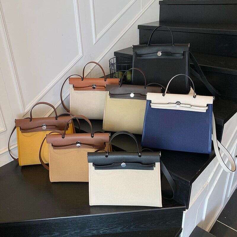 designer bag tote bag Student Class Women's Super Hot Fashion College Style Canvas Versatile Large Capacity Single Shoulder Crossbody Bag