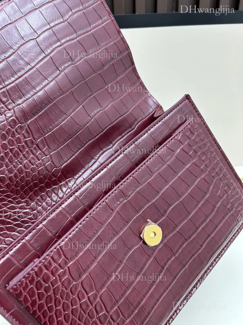 DHGM High quality fashion designer pleated Clamshell chain tote Classic Sunset Beautiful ladies organ bag