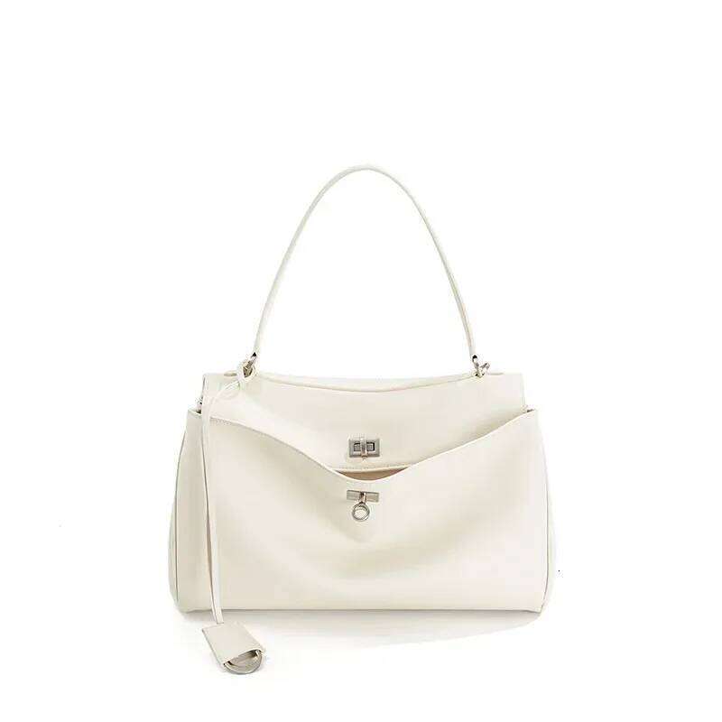 Rodeobag Leather Handbag, Single Shoulder Crossbody Bag, Large Capacity Women's Commuting High-End Tote Bag