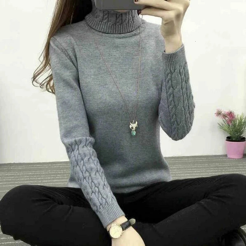 Women Turtleneck Winter Sweater Women Long Sleeve Knitted Women Sweaters And Pullovers Female Jumper Tricot Tops LY571 251027