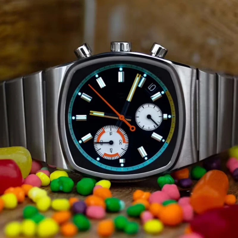 CILOA Mens highend watch Wormhole concept mens sports fashion square large dial 251024