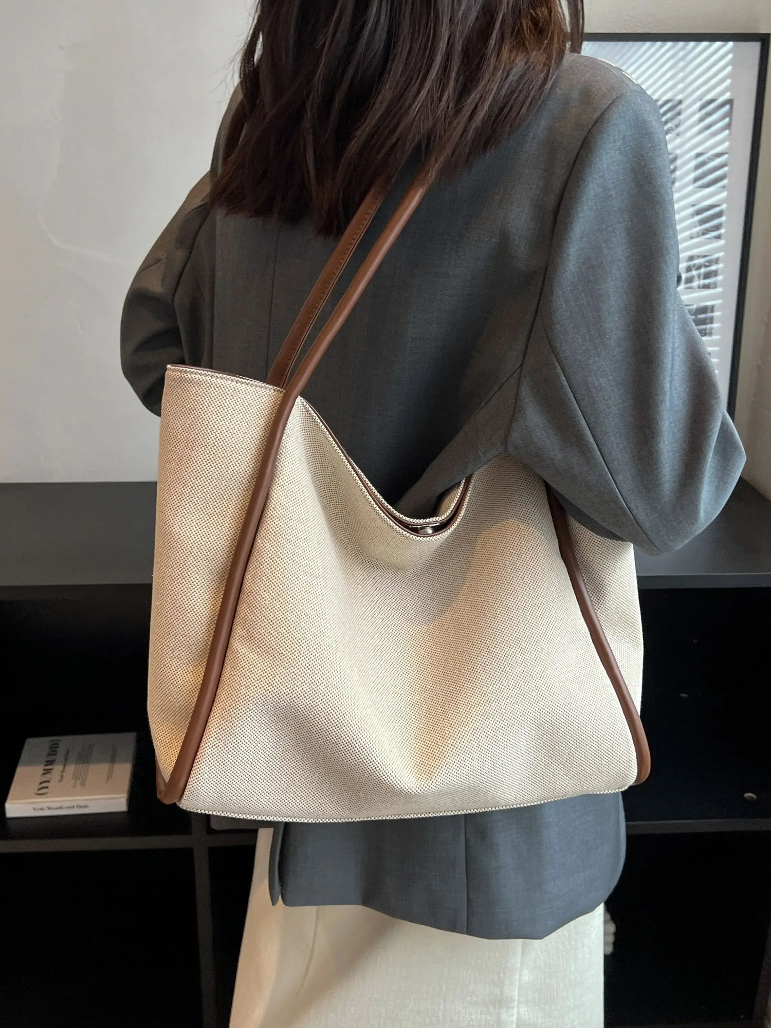 1 Piece Ladies Large Capacity Shoulder Tote Bag fashion Womens Suitable for Mommy Daily 251014