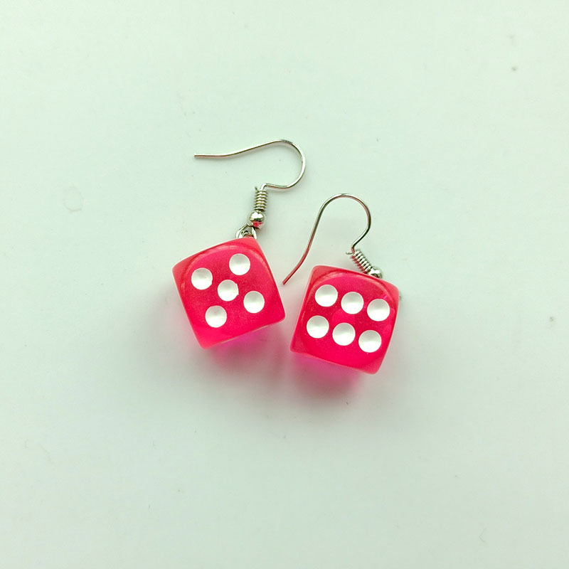 Creative Designer earrings fashionable dice earrings exquisite unique personality pendant earrings for women free shipping luxury earrings birthday gi