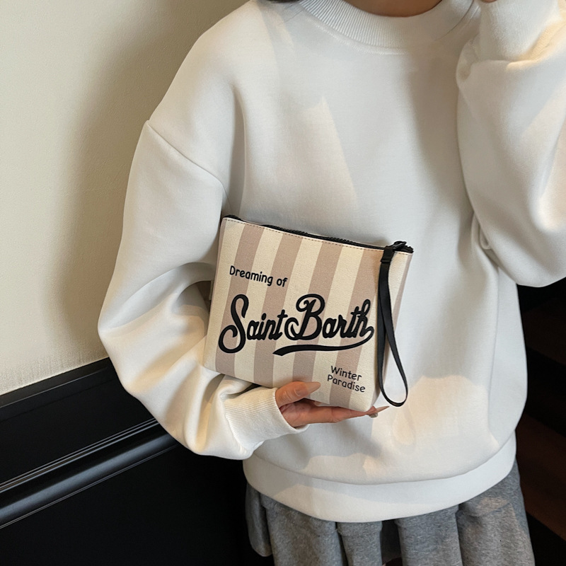 Free shipping designer bag New Handheld Makeup Bag Large Capacity Lipstick Bag Waterproof Wear-resistant Portable Square Striped Toiletry Bag