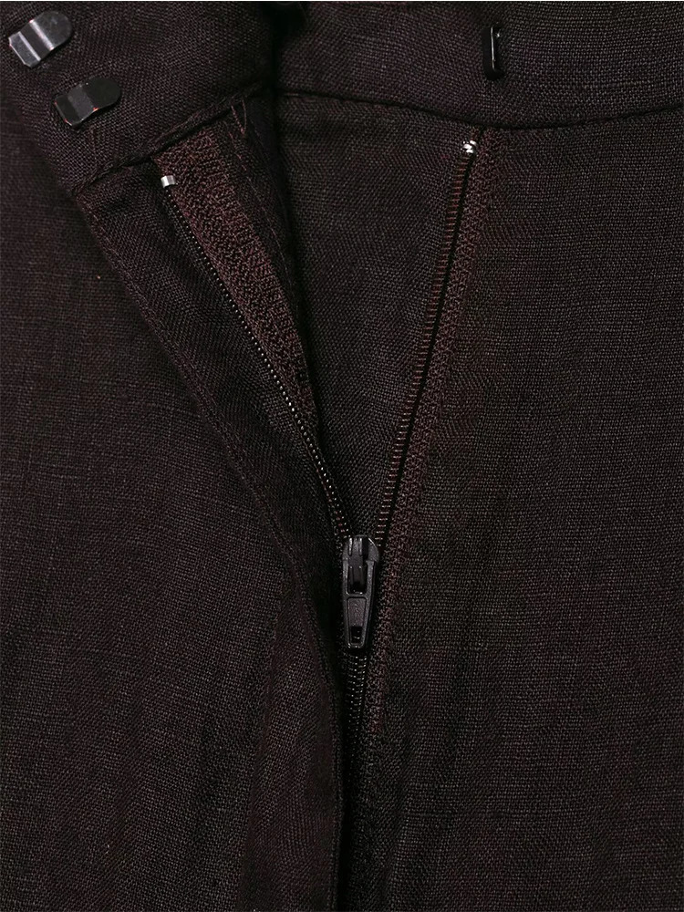 TFMLN Womens Solid Pant Two Piece Round Collar Long Sleeve Open Coat With Belt High Waist Pants Women Autumn Clothing 251027