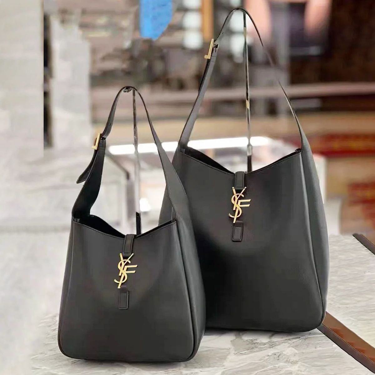Designer Bag LE5A7 Shoulder Bag Hobo Tote Bag Luxury Bag High Quality Women's handbag Purse Black Cowhide Leather Hobo Bag Bucket Bag Large Capacity Shopping Bag