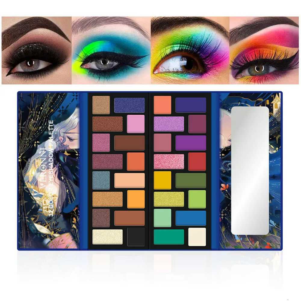 32 Color Eyeshadow PaletteMatte Shimmer Highly PigmentedVeganCrueltyFree Professional Makeup Palette WarmNudeGlitterXJ251027