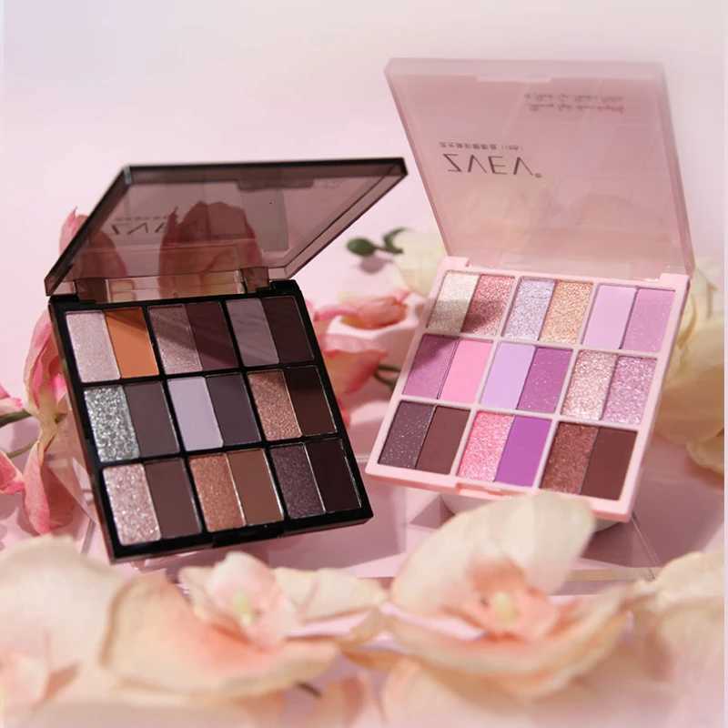 Korean Eyeshadow Palette 18Colors Women Makeup Punk Smoky Black Eye Shadow Pink Purple Eyes Pigments Makeup Palette CosmeticsXJ251027